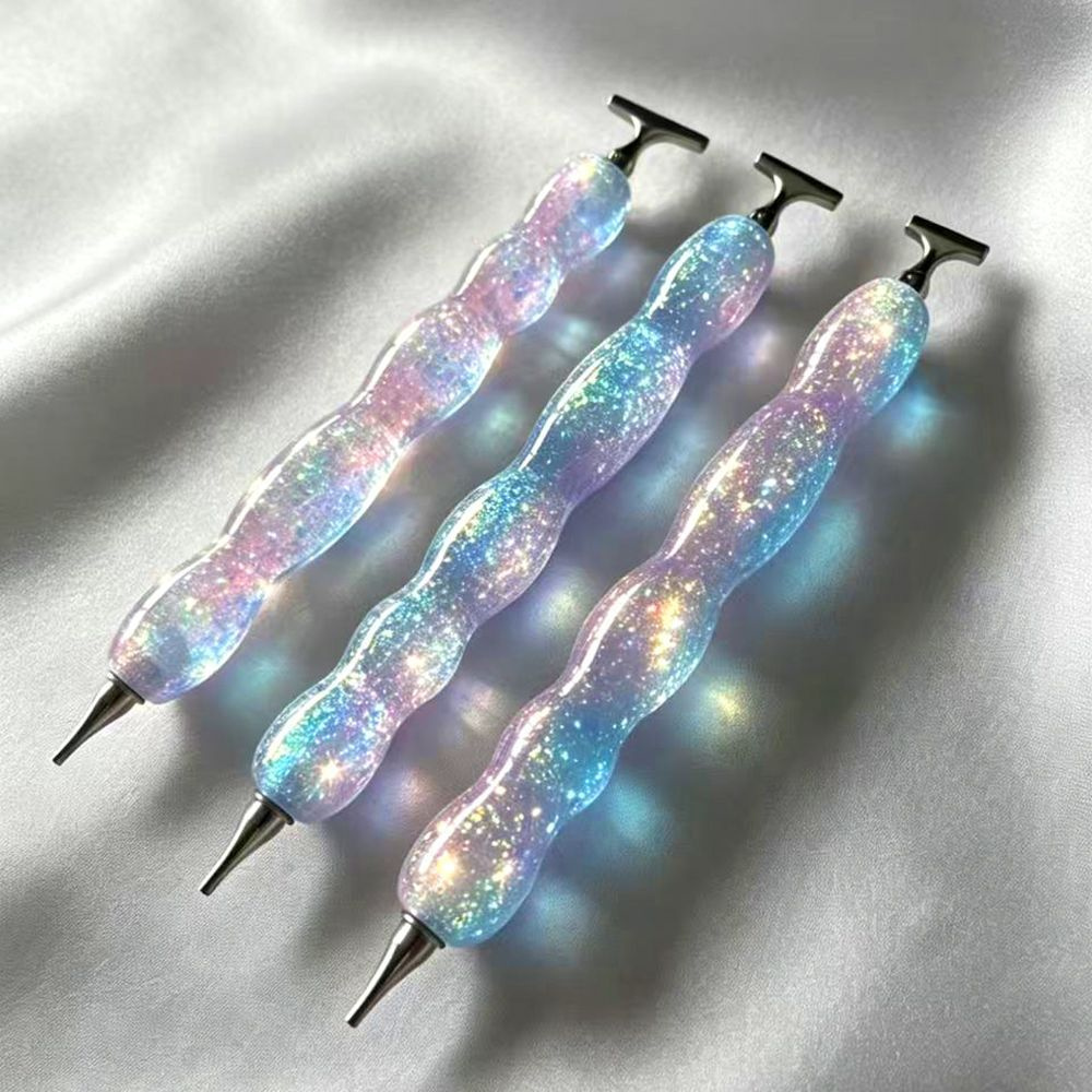 새로운 핑크 블루 샤이니 다이아몬드 페인팅 펜, 나사형 - Embroidery Garments 리뷰 및 가격