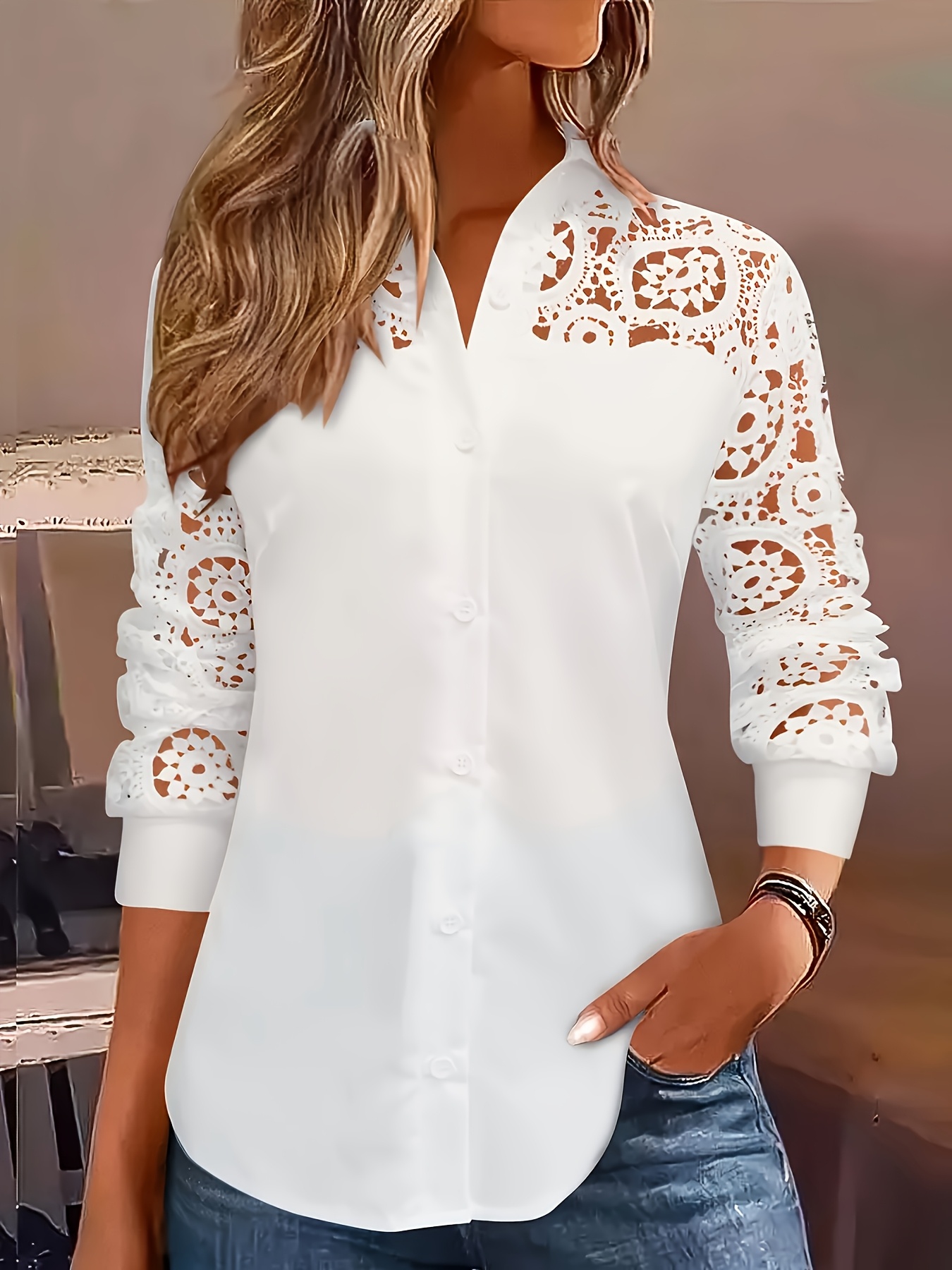 기품 있는 루즈핏 여성 셔츠 패션 캐주얼 블라우스 우아 - Embroidery Online 리뷰 및 가격