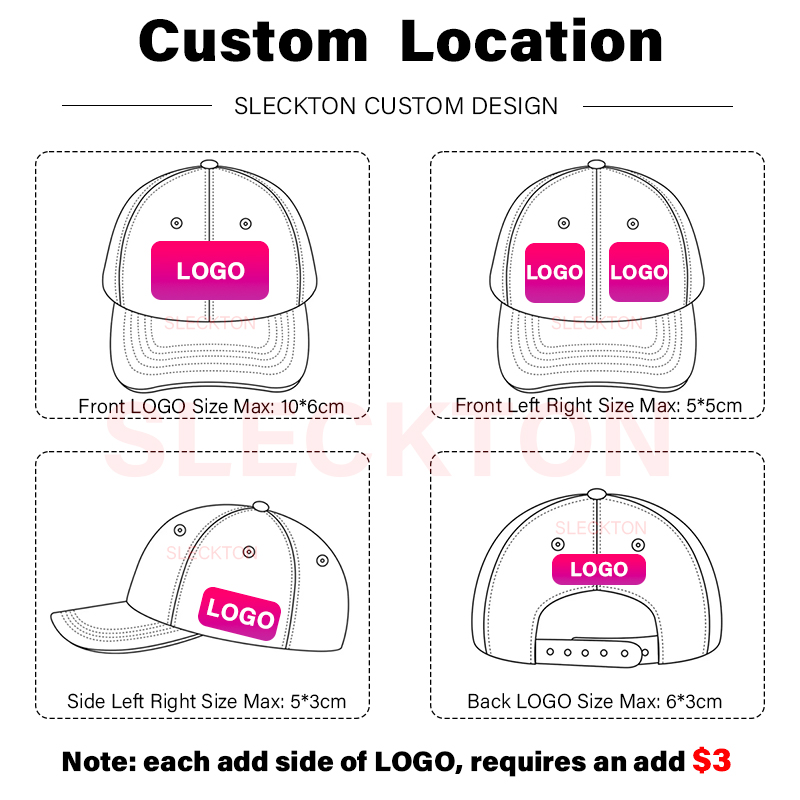 SLECKTON 남녀공용 맞춤형 자수 캡, 패션 스웨이 - Embroidery Design Logo 리뷰 및 가격
