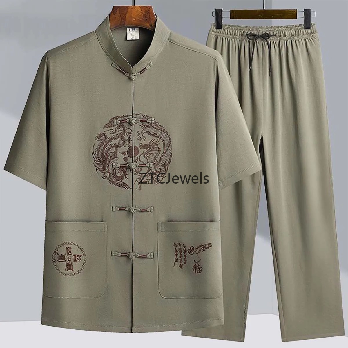 전통 중국 쿵푸 정장 남성용 영춘 태극권 코스프레 의상 - Embroidery Cotton Shirt 리뷰 및 가격